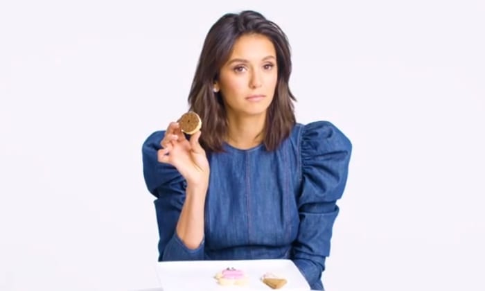 Dog Days Nina Dobrev video - l'attrice assaggia cibo per cani