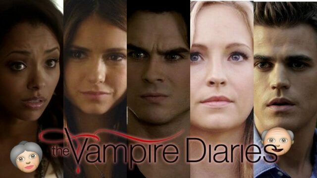 The Vampire Diaries Come sarebbero i personaggi da vecchi (1)