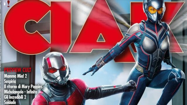 Ciak Agosto 2018 copertina - Paul Rudd Evangeline Lilly - Ant man and the Wasp