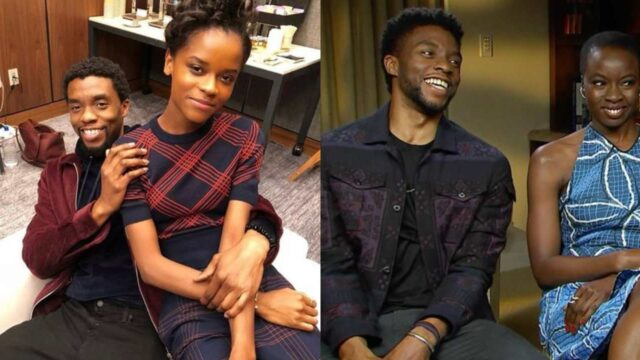 letitia wright danai gurira chadwick boseman