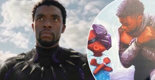 chadwick boseman black panther murale