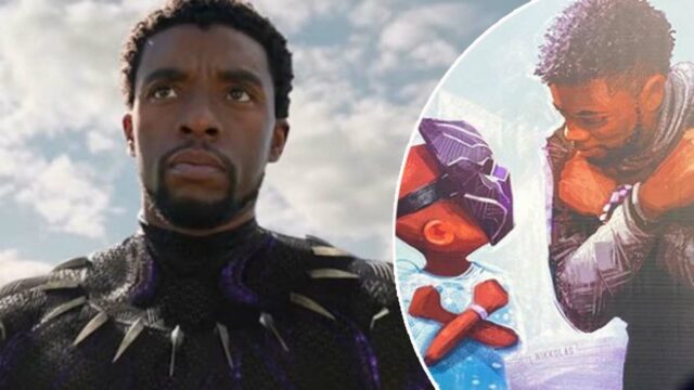 chadwick boseman black panther murale