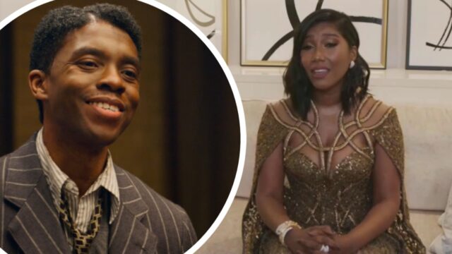 discorso moglie chadwick boseman golden globe 2021 video