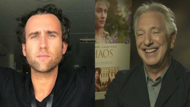 matthew lewis alan rickman ultimo momento set harry potter