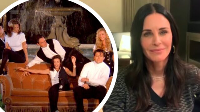 courteney cox trauma riprese sigla friends