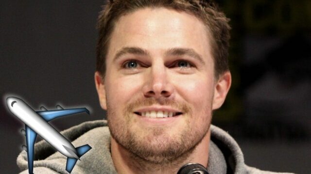 Stephen Amell lite moglie alta quota