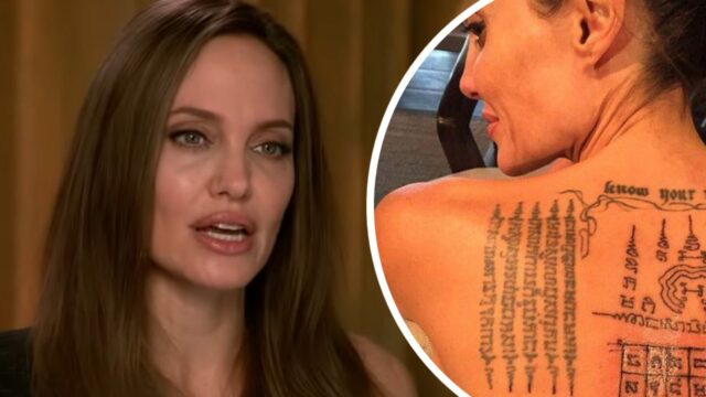 angelina jolie tatuaggio italiano foto