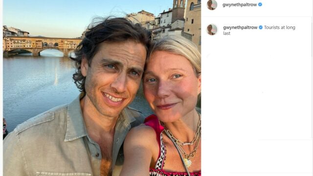 Gwyneth Paltrow in italia Brad Falchuk