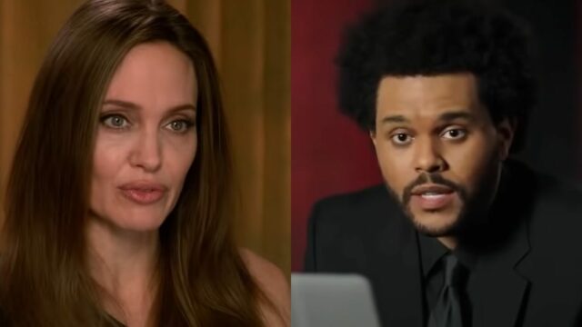 angelina jolie the weeknd insieme foto coppia