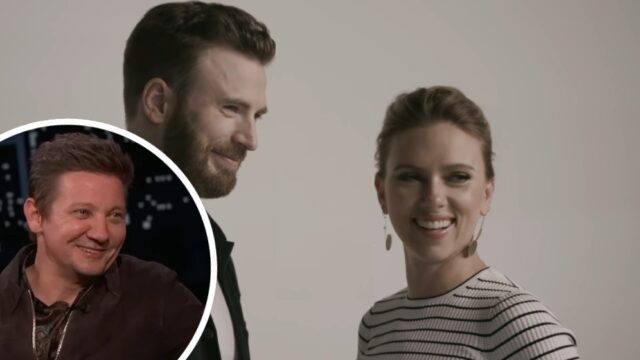 chris evans scarlett johansson jeremy renner visita nsieme