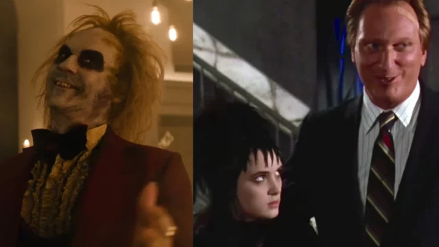 Beetlejuice 2 perché non si vede volto Charles Deetz