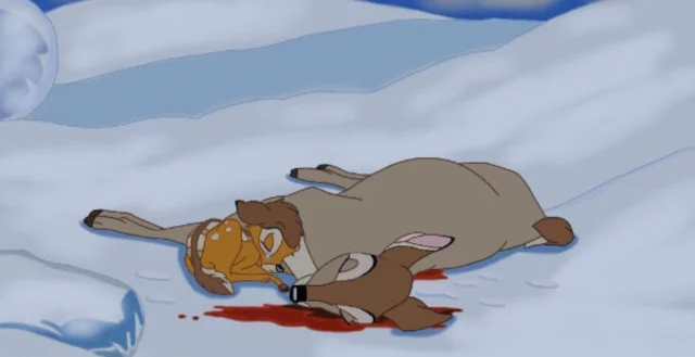 Momenti piÃ¹ tristi della Disney: la madre di Bambi muore