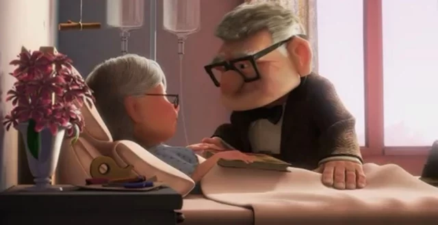 La storia di Carl ed Ellie in Up