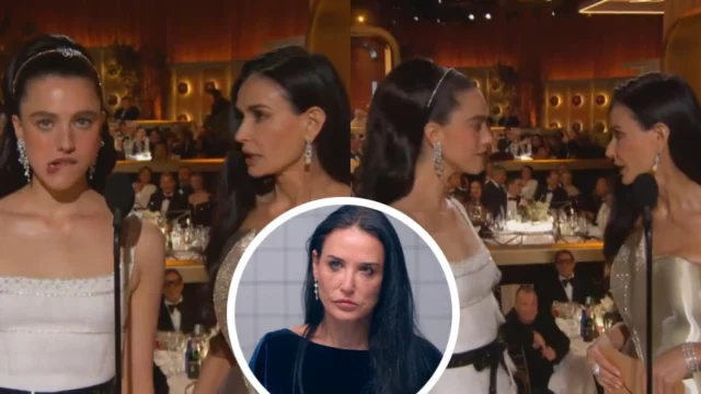 Golden Globes, Demi Moore e Margaret Qualley ricreano una scena di The Substance