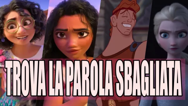 trova parola sbagliata canzoni disney quiz